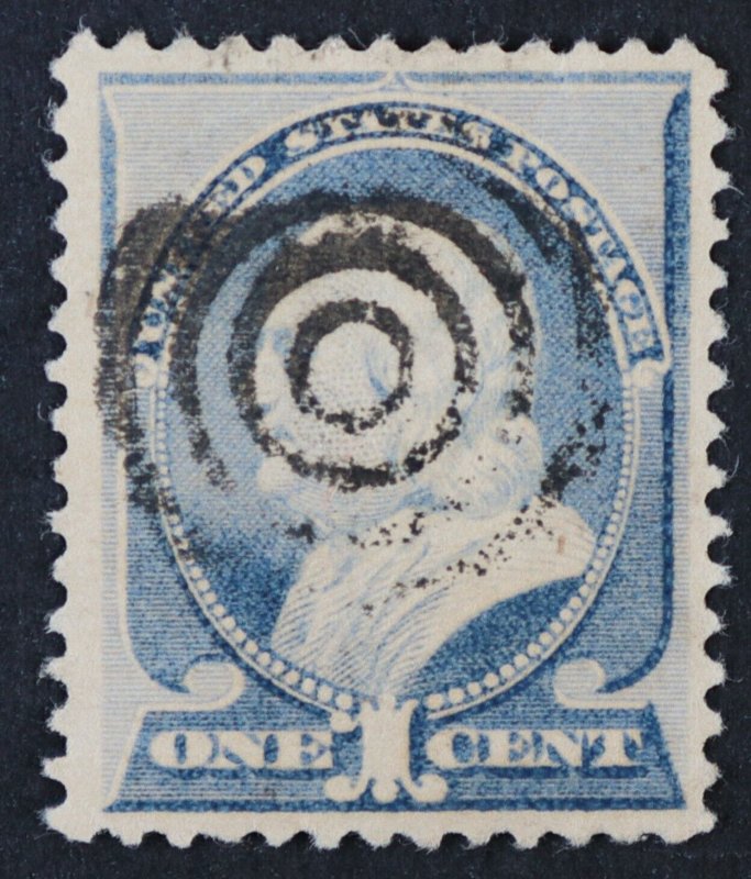 U.S. Used #212 1c Franklin, Superb. Target Cancel. A Gem!