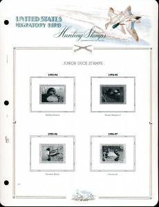 WHITE ACE US Junior Duck Stamps Supplement 1993-2020