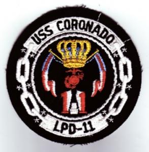 USS CORONADO, LPD-11 - U.S. NAVY SHIP PATCH