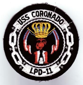 USS CORONADO, LPD-11 - U.S. NAVY SHIP PATCH