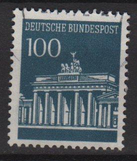 Germany 1966 - Scott  956 used - 100 pf, Brandenburg Gate