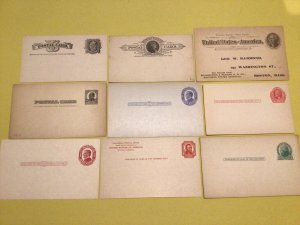 United States early postal cards collection Ref 66639