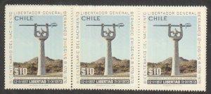 Chile - 1978 - SC 524 - NH - Strip of 3
