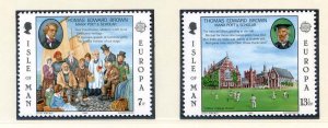 1980 Isle of Man SG177/178 Personalities Set Unmounted Mint