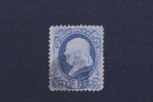 Scott # 182   Franklin, Benjamin      Series 1879    dark ultramarine