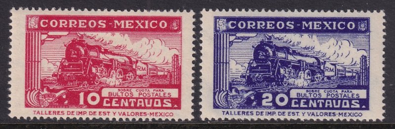 Mexico Q3-Q4 Trains MNH VF