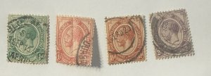 Souith Africa 1910 King George V #2-5 4 stamps used