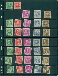 1940 #859-853 35 mint stamps