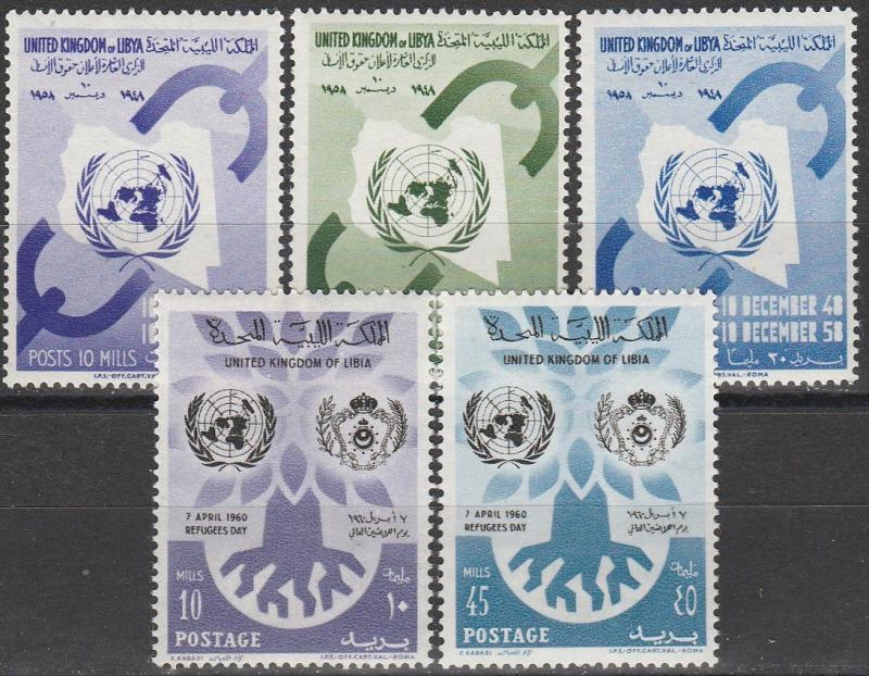 Libya #180-2, 187-8  MNH   CV $4.80 (A12135)