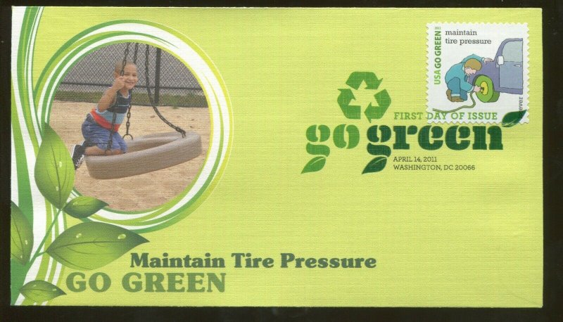 2011 Washington DC - Go Green - Maintain Tire Pressure - Fleetwood FDC