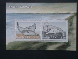 DENMARK-2005-SC#1344a LOVELY BEAUTIFUL SEAL  COUPLE MNH S/S SHEET-VF-LAST ONE
