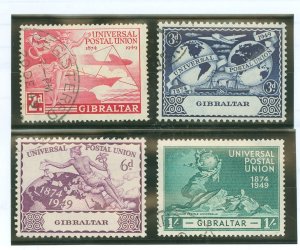 Gibraltar #123-126 Used Single (Complete Set)