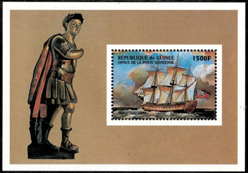 Guinea-Conakry 1998 - Ships - Souvenir Stamp Sheet - Scott #1506 - MNH