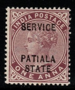 INDIA-PATIALA SGO9 1900 1a PLUM MNH