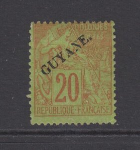 French Guiana, Scott 24 (Yvert 22), MHR