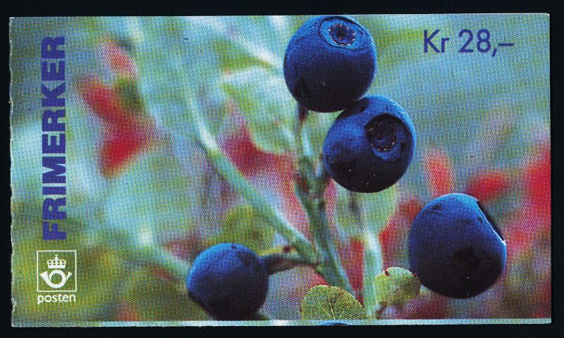 Norway 1087a Booklet Serial # MNH Berries