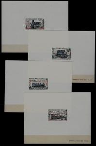 Mali 195-98 MNH epruve sheets Railway