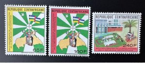 1988 Central African Mi. A-C 1354 Dove Republic Proclamation Bird Flag-