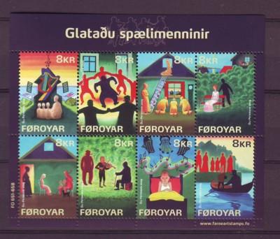 Faroe Islands Sc 510 2009 Lost Musicians stamp sheet mint NH