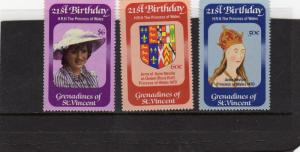 St Vincent 21st Birthday Of Princess Diana MNH