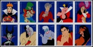 2017 49c Disney Villains, Sleeping Beauty, Block of 10 Scott 5213-22 Mint VF NH