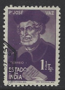 Portuguese India, Scott #477; 1 1/2t Jose Vaz, Used