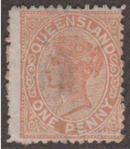 Queensland - Australia Scott #57a Stamp - Used Single