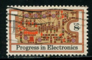 1501 US 8c Progress in Electronics, used