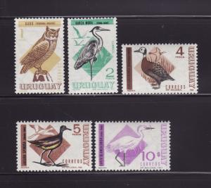 Uruguay 751-752, 754, 755-756 MNH Birds (F)