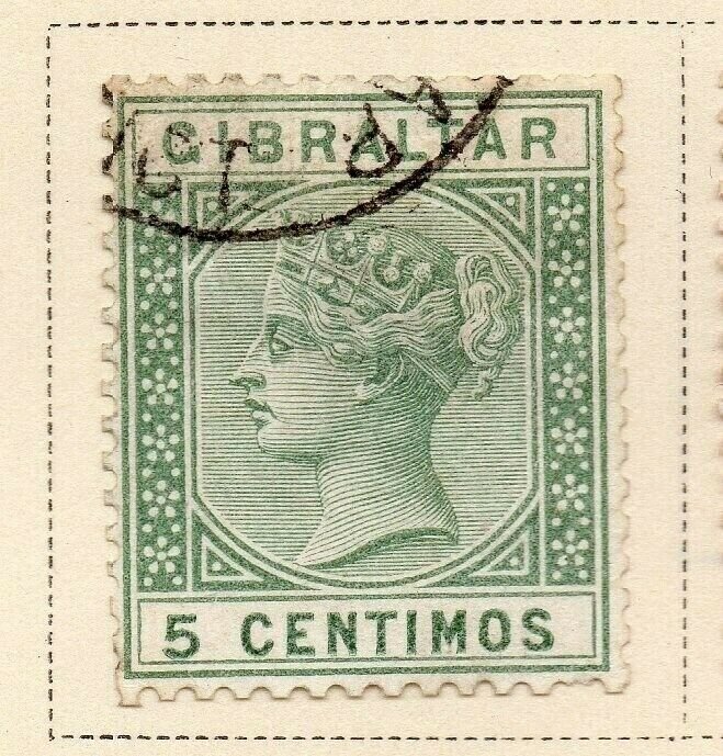 Gibraltar 1889 Early Issue Fine Used 5c. 326907