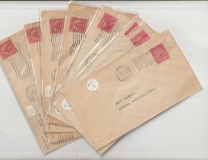 US 8  FDC Collection 1929-1930 Uncacheted, Sullivan Ohio CanaL Mass. Bay Colony