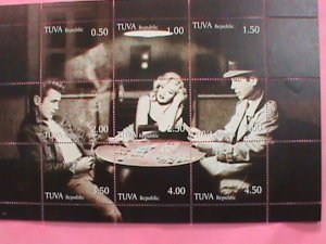 TUVA STAMP - MARILYN MONROE IN CASINO  -MNH STAMP SHEET -RARE