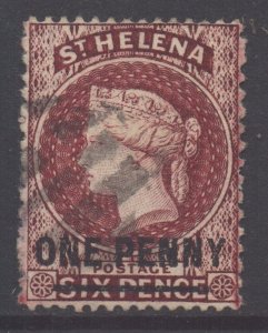 Saint Helena Scott 29 - SG27, 1864 Victoria 1d used