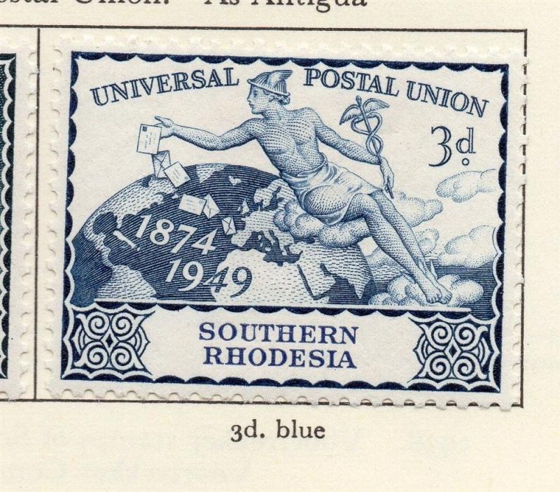 Southern Rhodesia 1949 Early Issue Fine Mint Hinged 3d. 217417