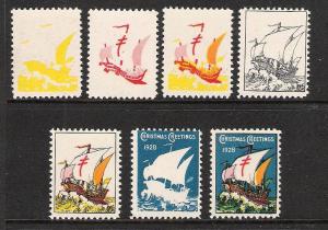 1928 Christmas Seal - Progressive Proofs 