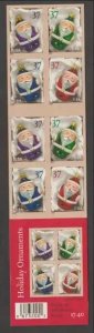 U.S. Scott #3886b Christmas Santa Ornaments Stamp - Mint NH Booklet Pane