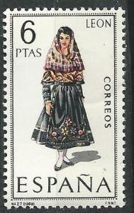 Spain # 1418 Regional Costumes - Leon  (1)  Mint NH