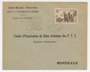 Cover / Postmark France 1945 National Committee for Assistance to War Victims