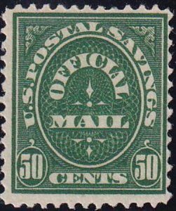 US O122 OfficialsMint NH F Natural Inclusion Speck At Bottom On Reverse