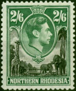 Northern Rhodesia 1938 2s6d Black & Green SG41 Fine LMM (2)