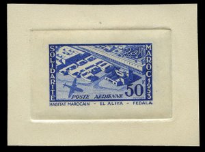 French Colonies, French Morocco #C50P, 1954 Franco-Moroccan Solidarity, 50f t...