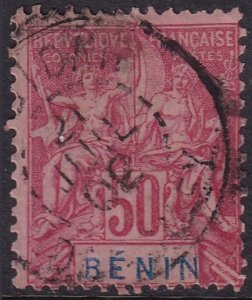 Benin 1894 Sc 43 used Ouidah cancel