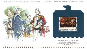 THE HISTORY OF THE U.S. IN MINT STAMPS BURGOYNE'S SURRENDER