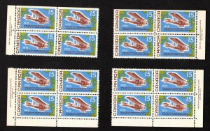 CANADA MNH PLATE BLOCK CORNER SET SCOTT # 494 PLANES VICKERS VIMY