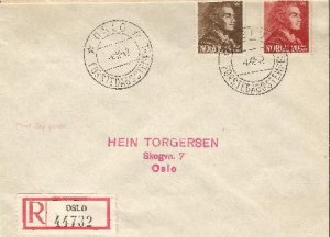 Norway - Wessel FDC scott # 251-2