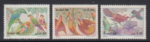 Brazil 2089-91 Birds mnh