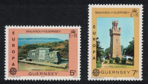 Guernsey Monuments Europa CEPT 1978 2v 1978 MNH SC#161-162 SG#165-166