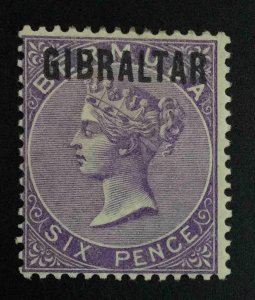 MOMEN: GIBRALTAR SG #6 1886 MINT OG H £300 LOT #63117