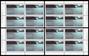 Canada Scott 1084 Plate Blks., All 4 Corners, CBNC, Plate 1 (1986 ) Mint NH VF M