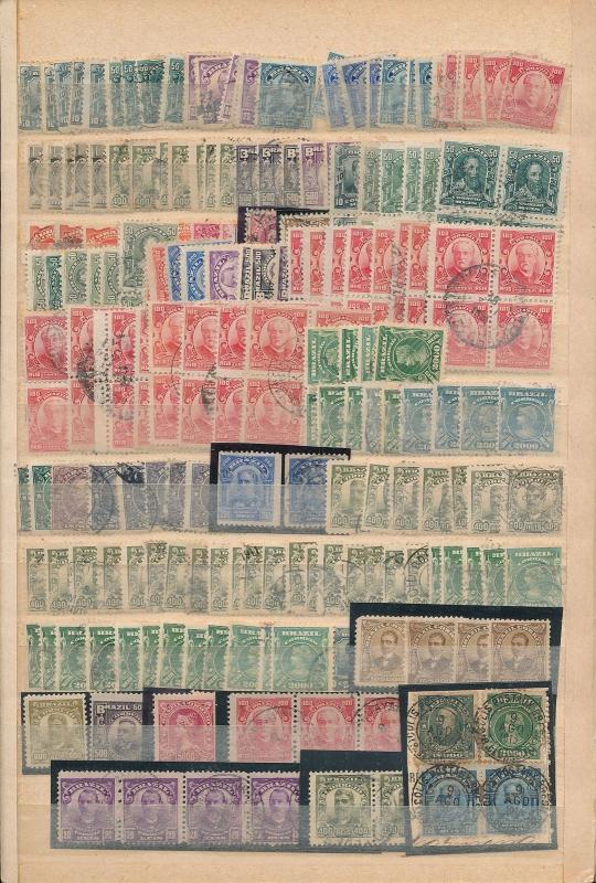 BRAZIL Early/Mid M&U Accumulation(Appx 1500+Stamps)ALB261